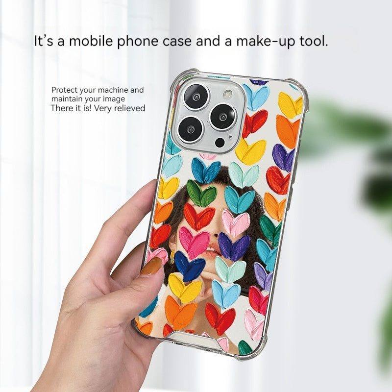 Love Mirror Makeup Phone Case unclo