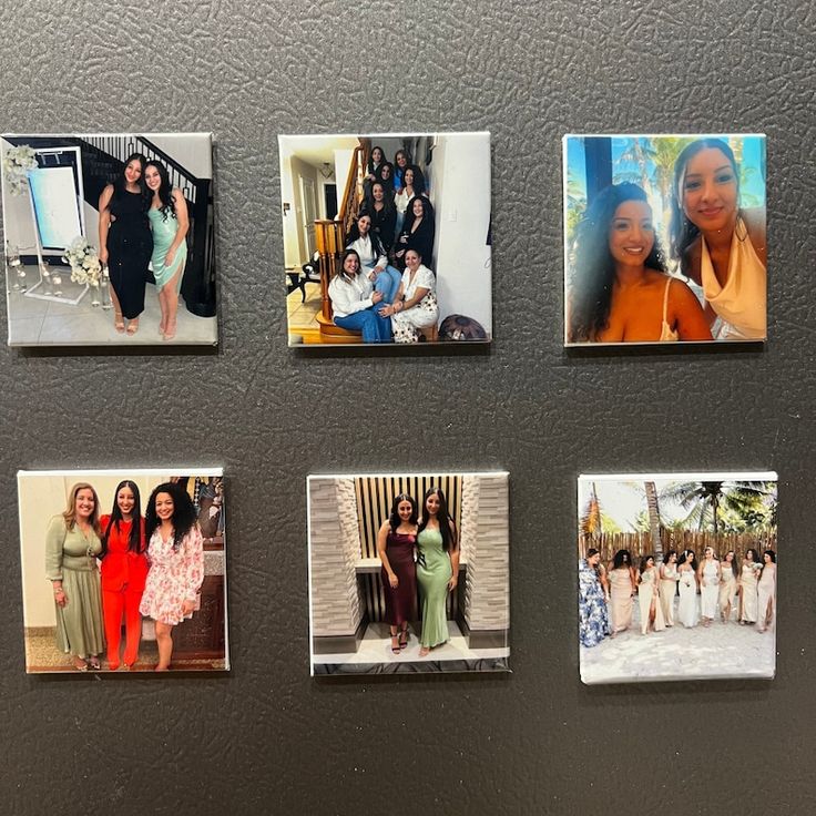 6 personalized photo magnets LARGE FORMAT