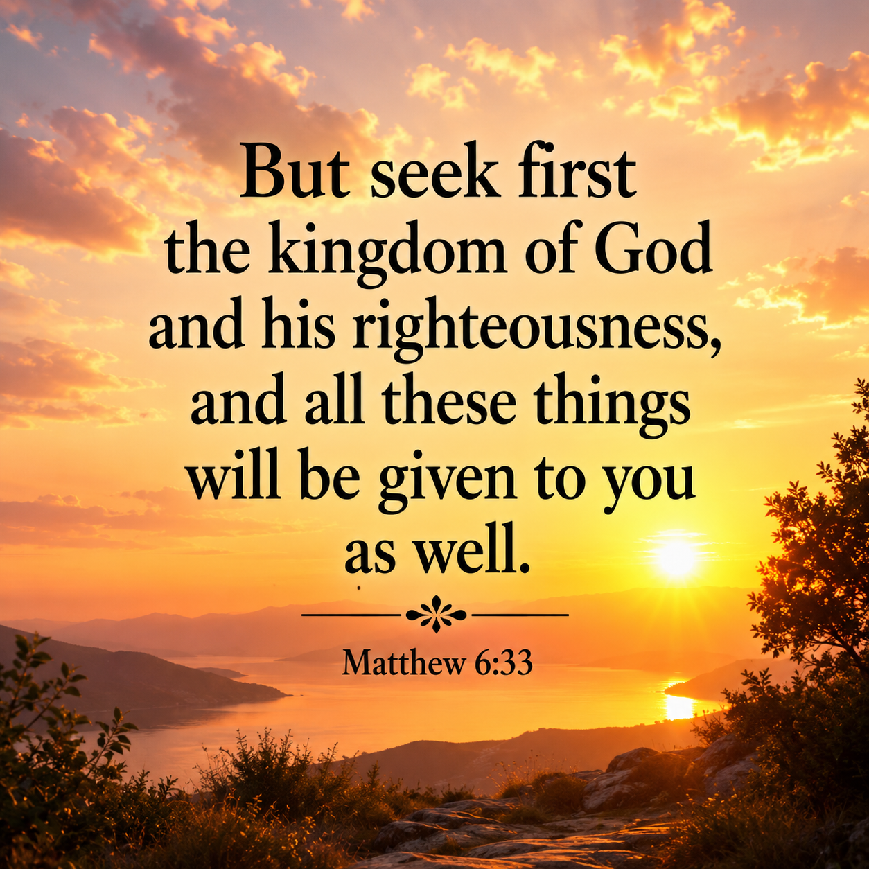 Seek First The Kingdom Of GOD Magnet.