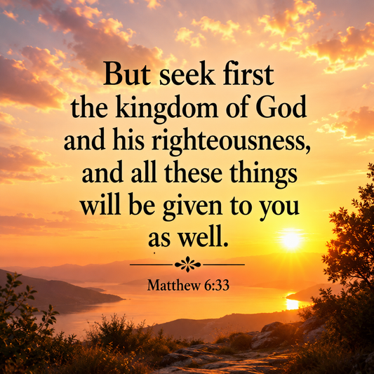Seek First The Kingdom Of GOD Magnet.