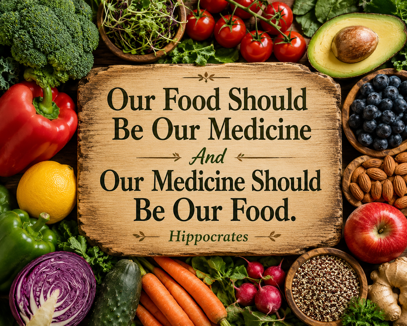 Our Food Should Be Our Medicine And Our Medicine Should Be Our Food Magnet.