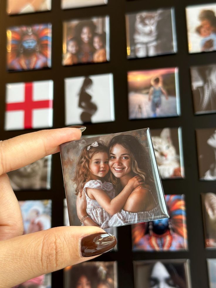 6 personalized photo magnets