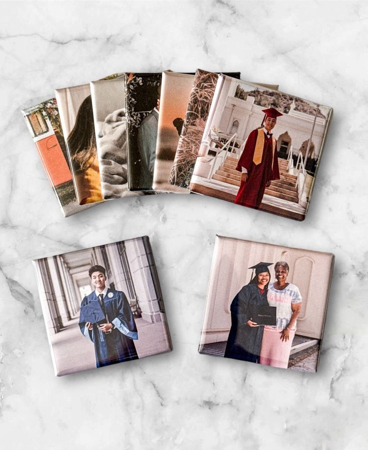 6 personalized photo magnets