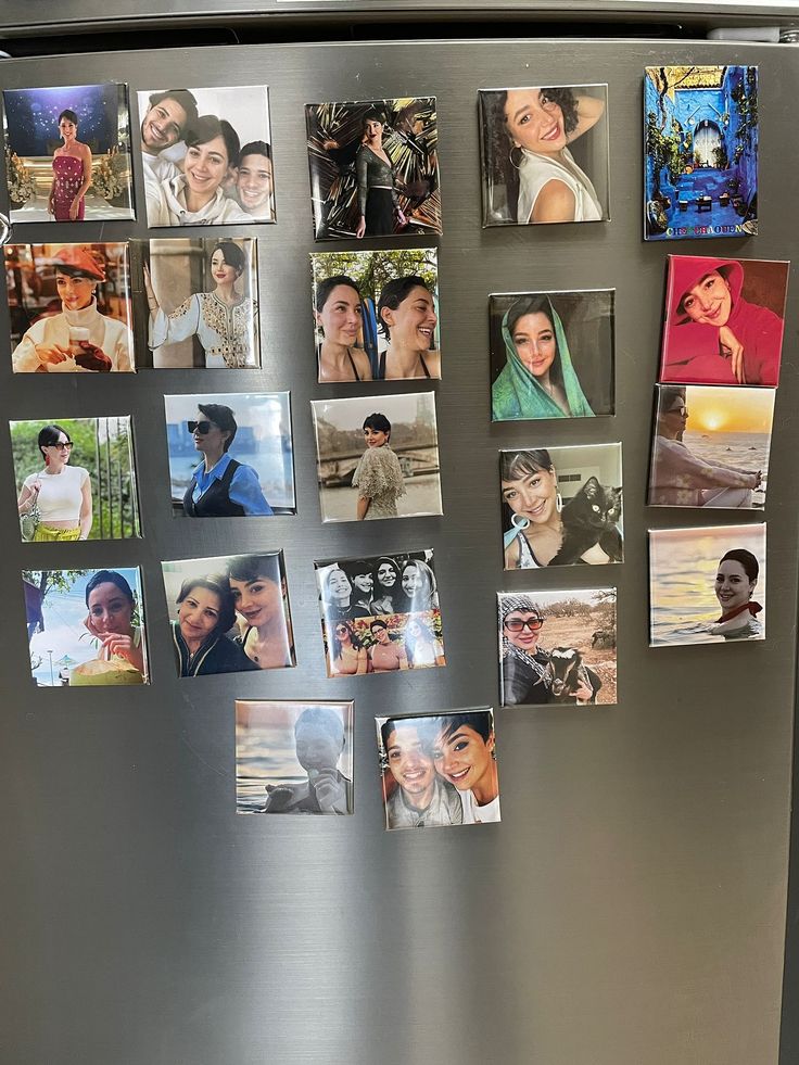 9 personalized photo magnets SMALL FORMAT