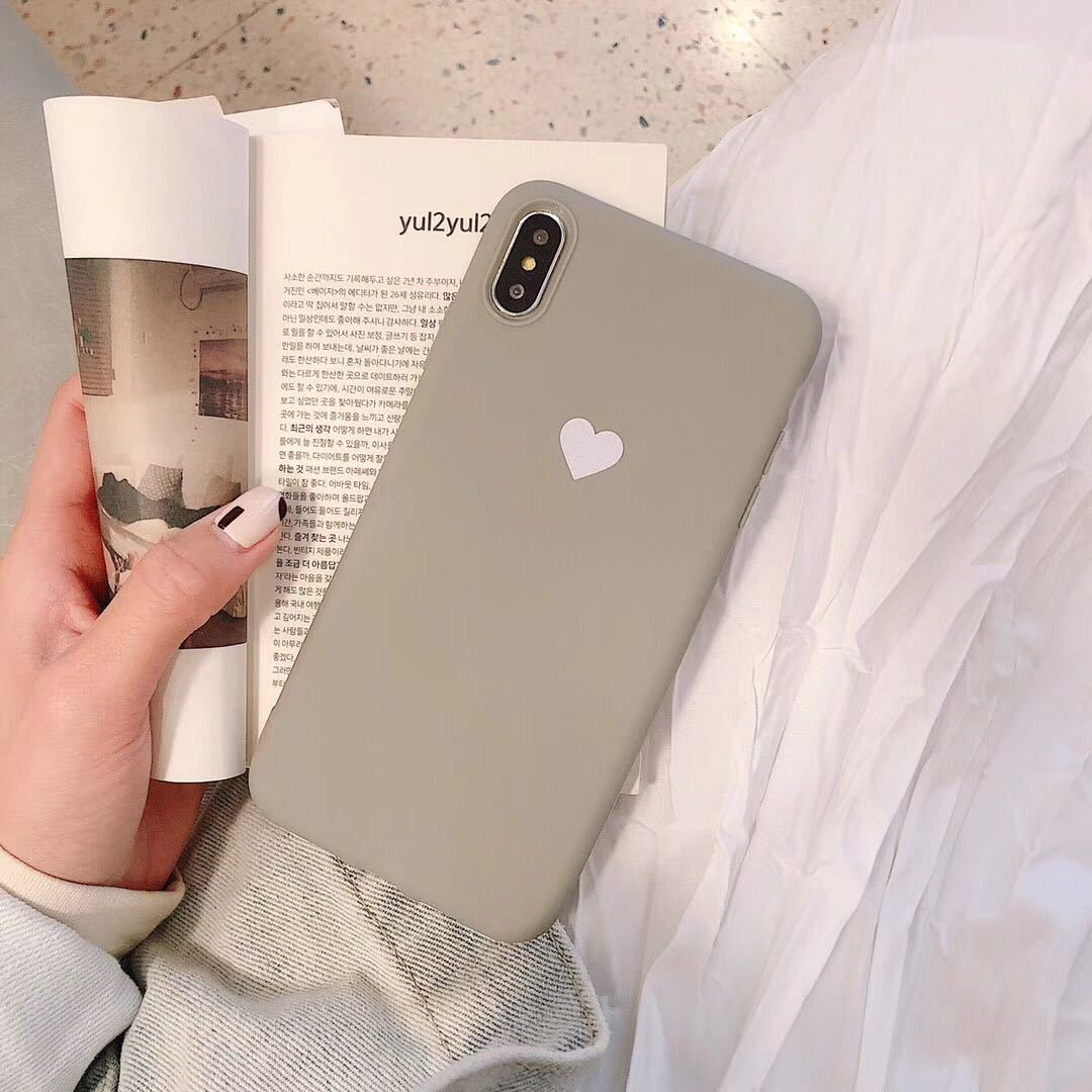 Love solid color phone case unclo