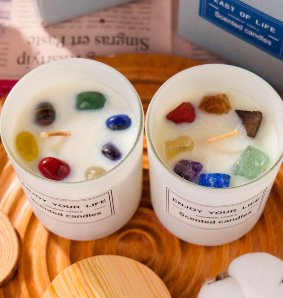 Natural Crystal Original Stone Incense Candle unclo