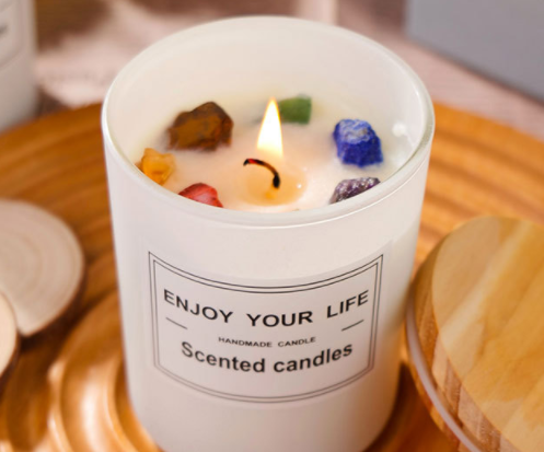 Natural Crystal Original Stone Incense Candle unclo