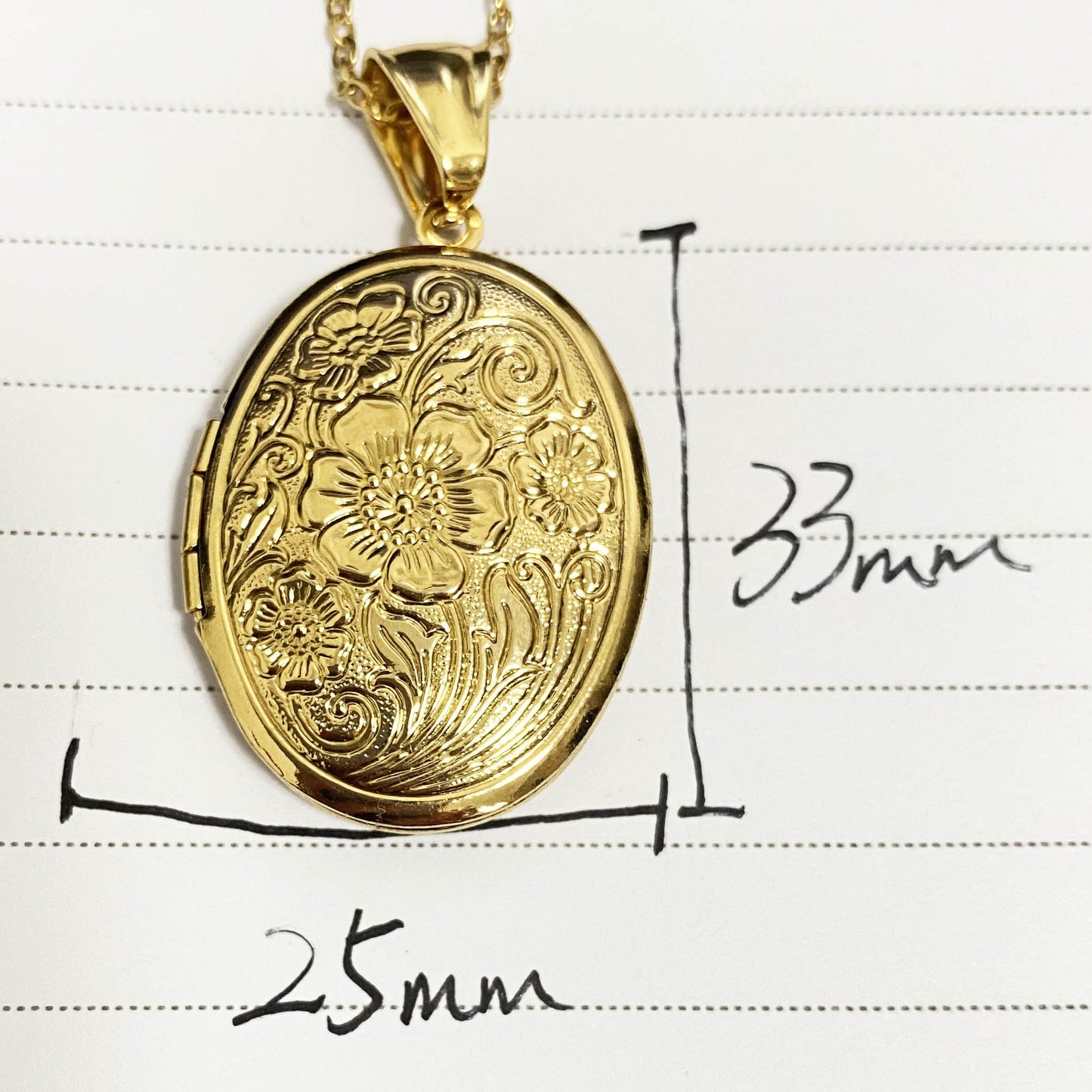 New Stainless Steel Photo Frame Pendant unclo