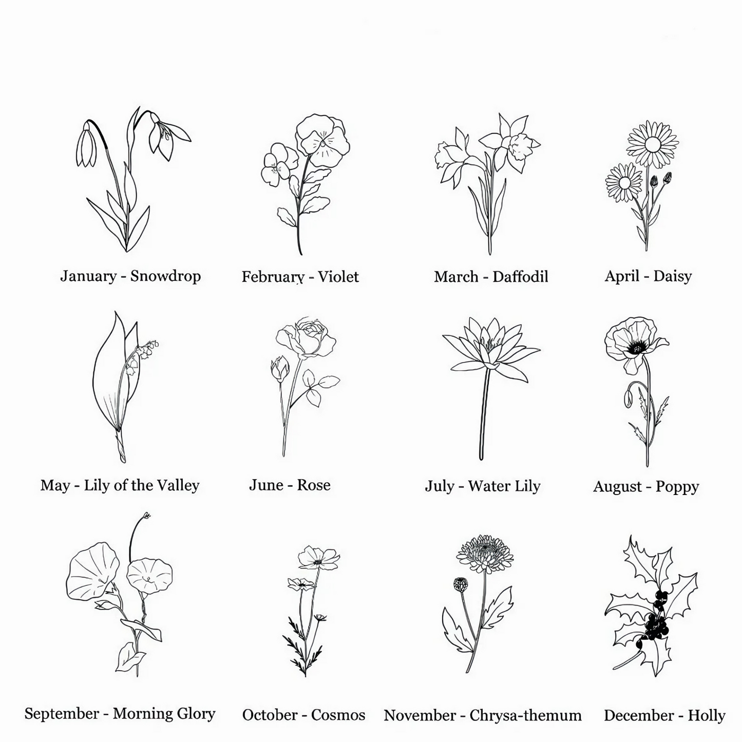 Personalized Floral Name Plate Necklace Jewelry. unclo