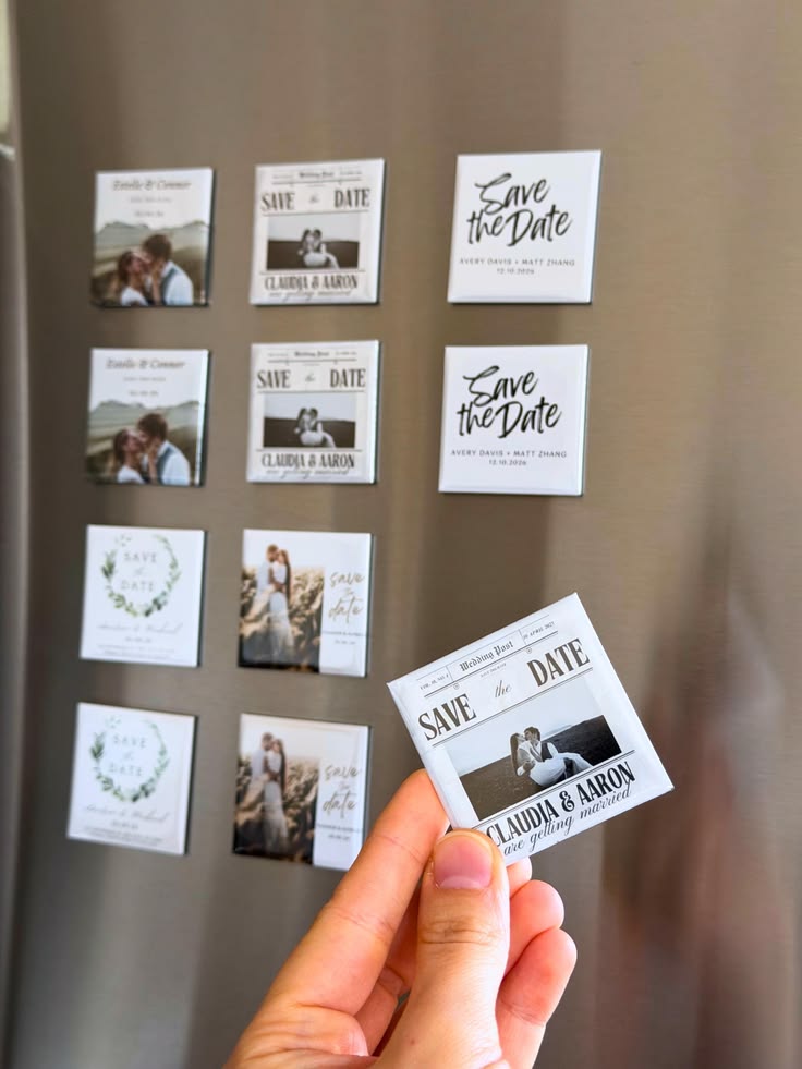 9 personalized photo magnets SMALL FORMAT