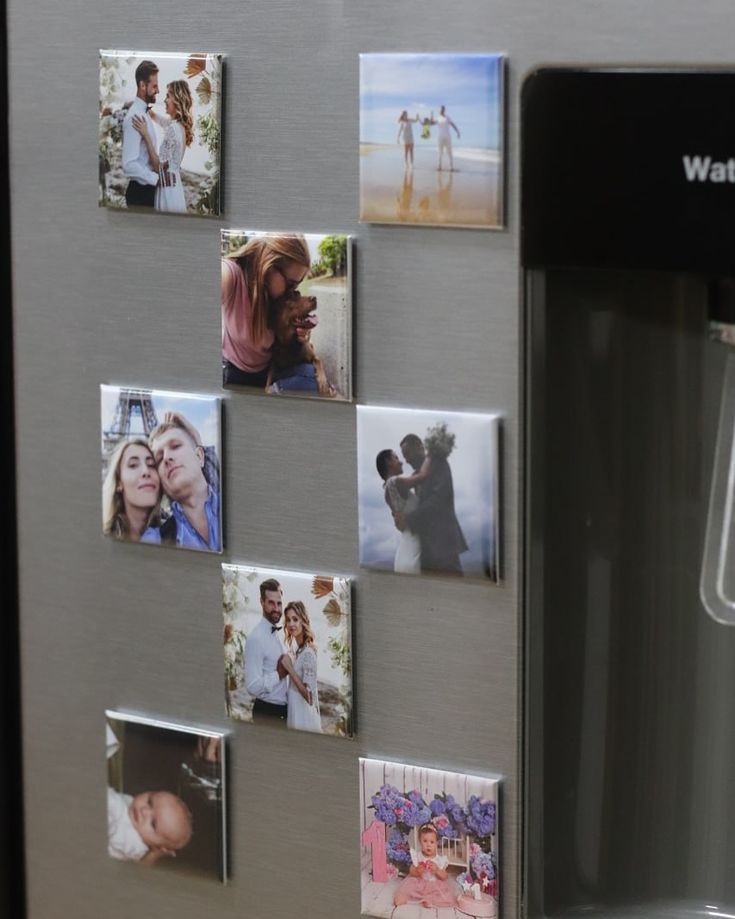 9 personalized photo magnets SMALL FORMAT