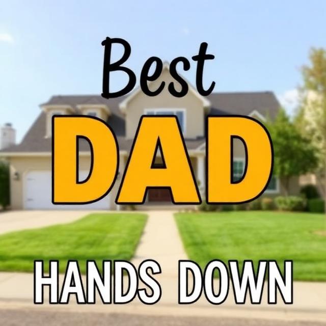 Best Dad Hands Down Magnet.