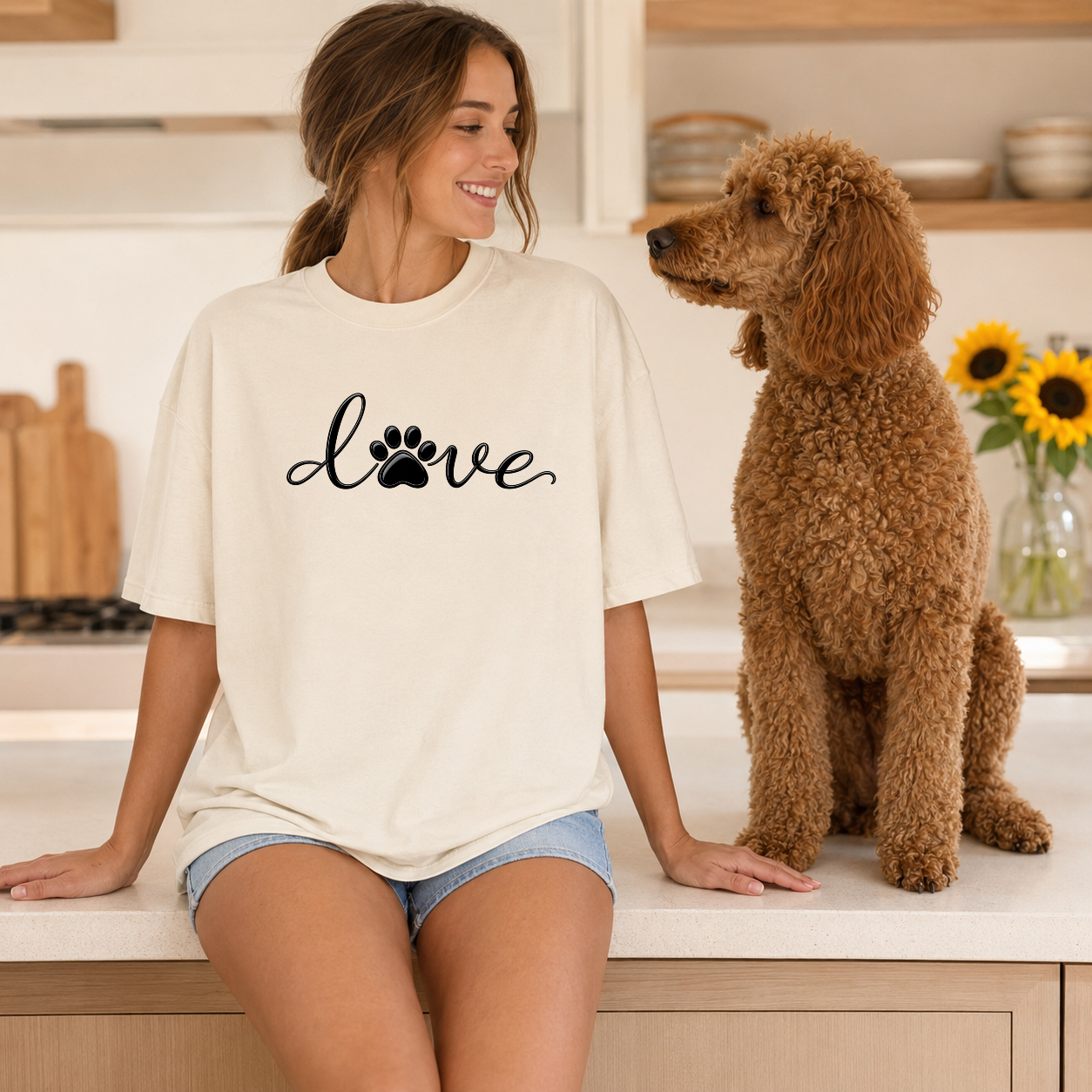 Love Paw Graphic T-Shirt