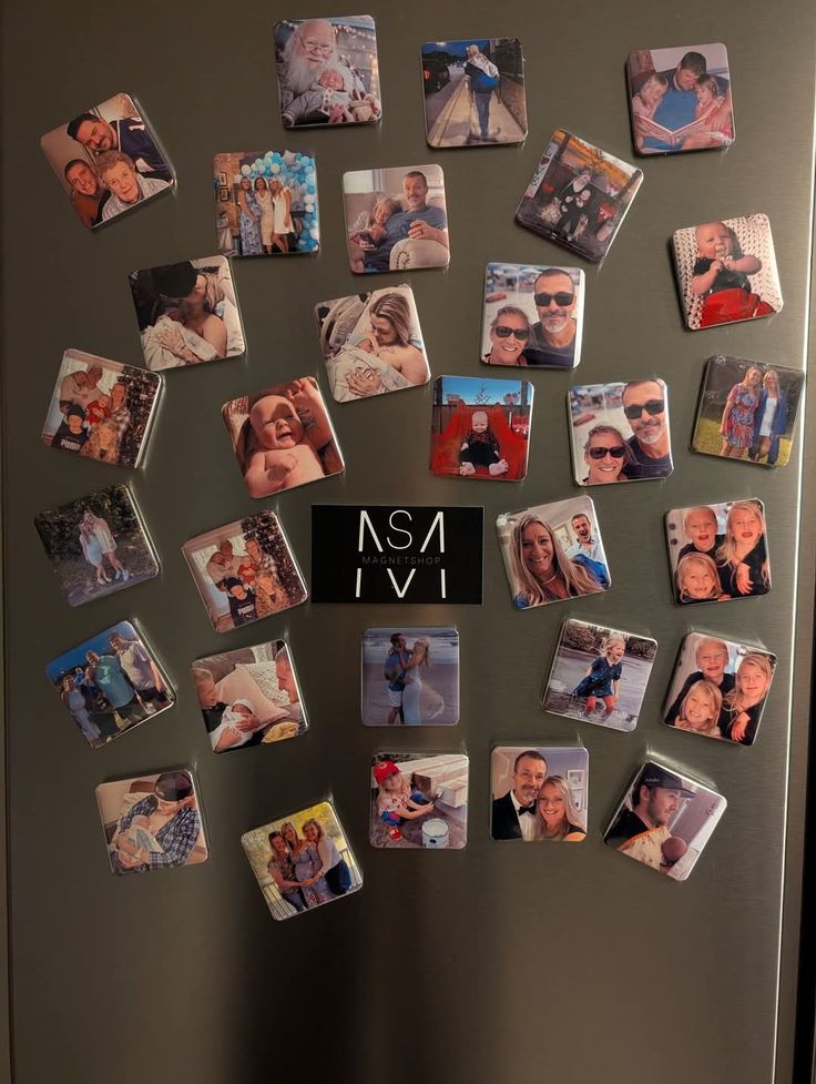 9 personalized photo magnets SMALL FORMAT