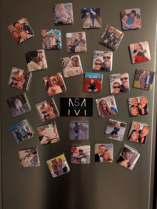 9 personalized photo magnets SMALL FORMAT
